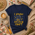 I Practice Stitch Craft Wizard Sewing Women's V-Neck