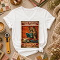 I Sew Things I Drink Tea And Know Things Owl Women's V-Neck