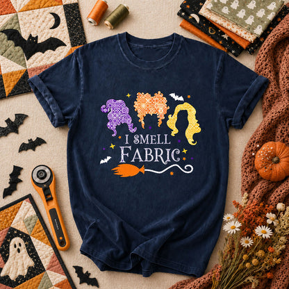 I Smell Fabric Witch Halloween T-Shirt - Navy
