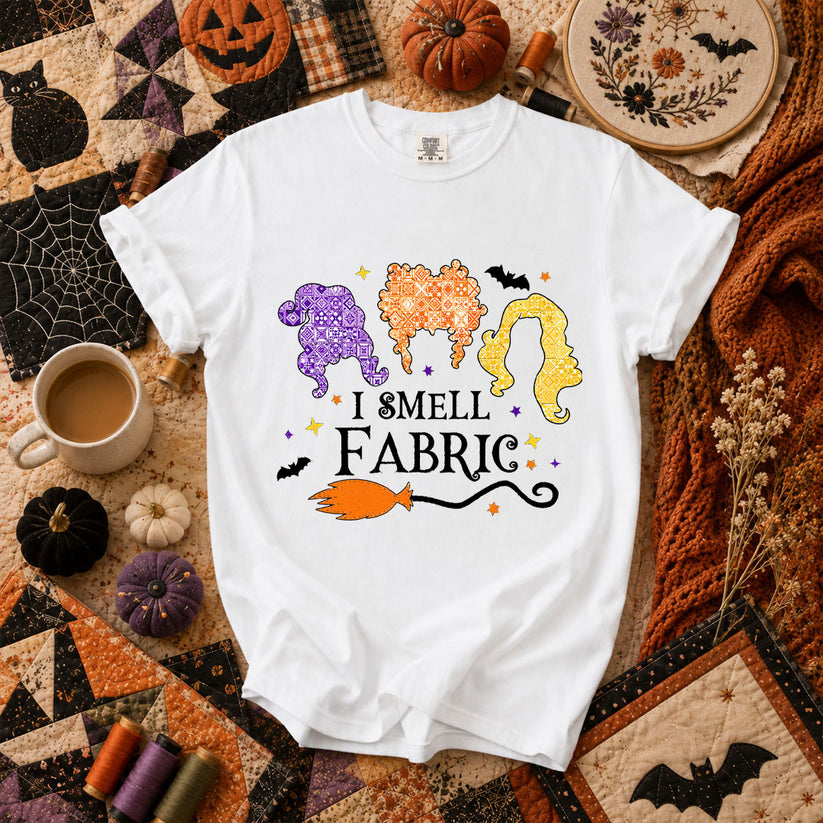 I Smell Fabric Witch Halloween T-Shirt - White