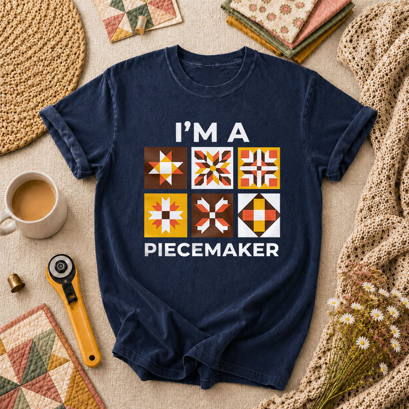 Im A Piecemaker Quilter T-Shirt - Navy