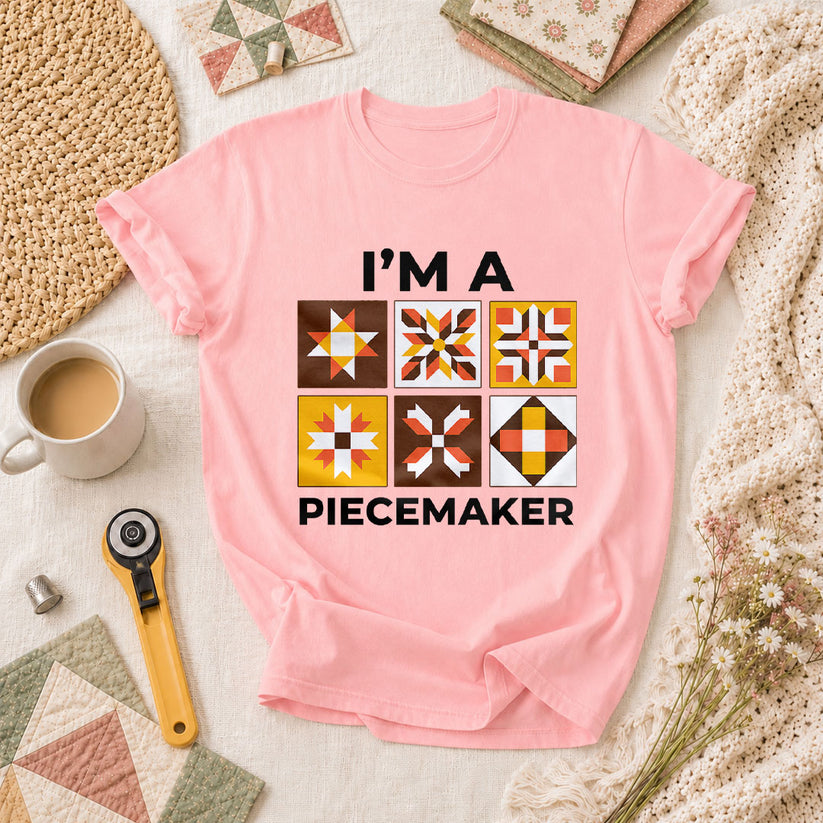 Im A Piecemaker Quilter T-Shirt - Pink