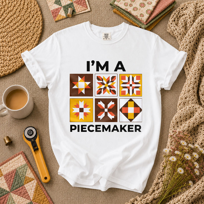 Im A Piecemaker Quilter T-Shirt - White