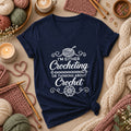 I'm Either Crocheting Or Thinking About Crochet Women's V-Neck