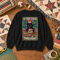 Is This Stash Enough Christmas Black Cat Sweatshirt