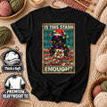 Is This Stash Enough Christmas Black Cat T-Shirt