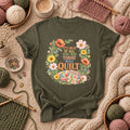 It's Okay If All You Did Today Was Quilt Floral Wreath T-Shirt