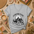It's Quilting O'clock Cozy Night Women's V-Neck