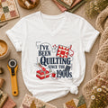 I've Been Quilting Since The 1900s Women's V-Neck