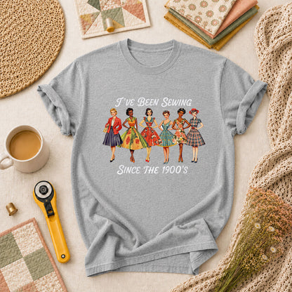 Ive Been Sewing Since The 1950s Vintage Women T-Shirt - Athletic Heather