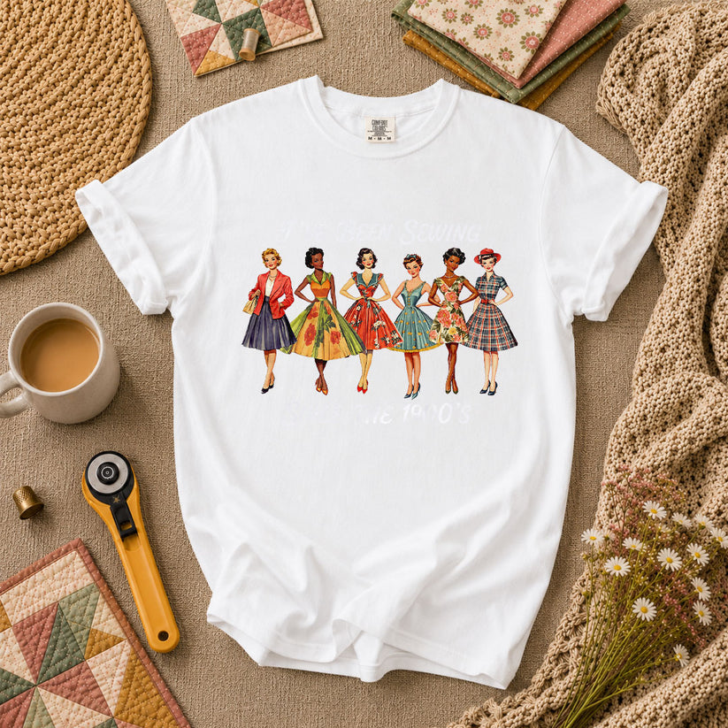 Ive Been Sewing Since The 1950s Vintage Women T-Shirt - White