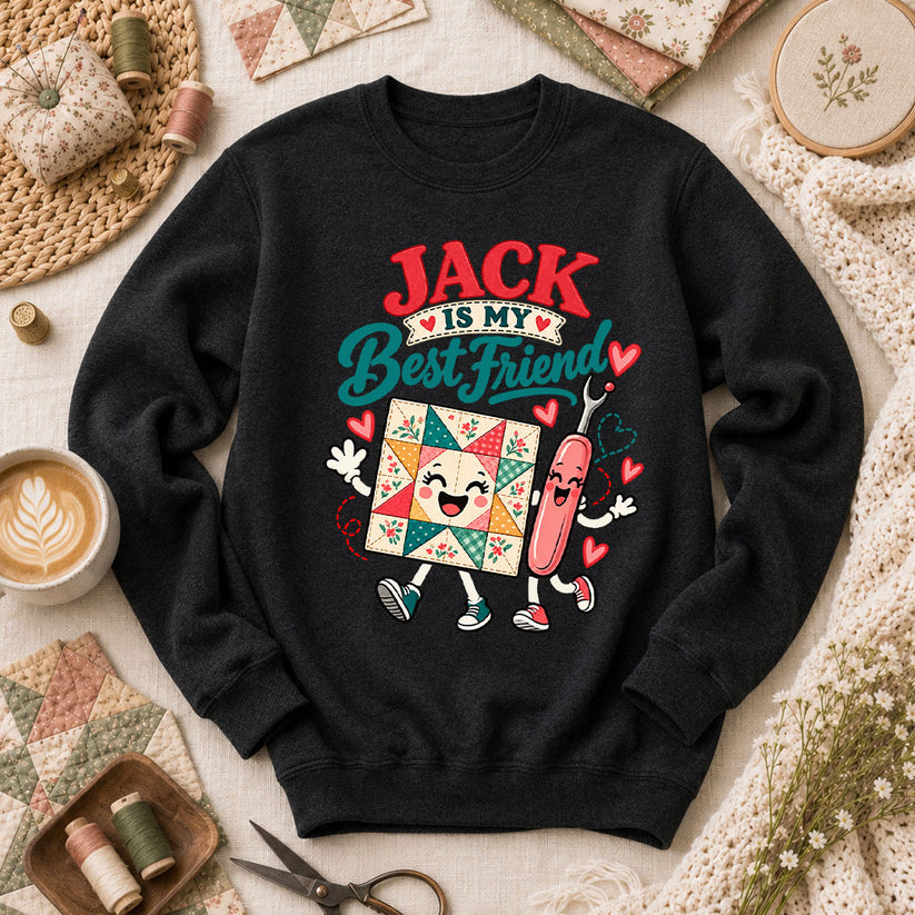 Jack Is My Best Friend Seam Ripper Long Sleeve - Black
