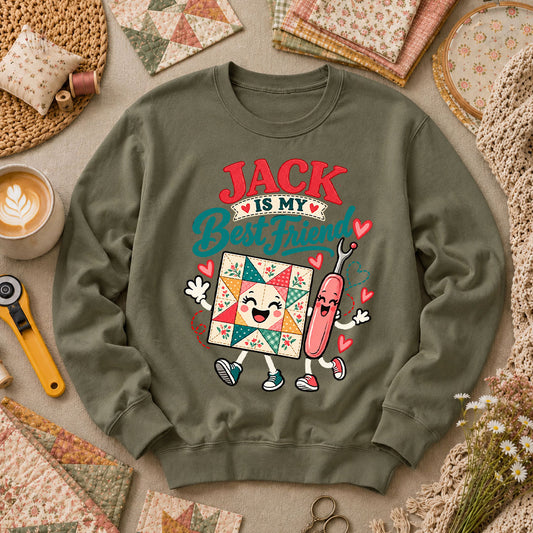 Jack Is My Best Friend Seam Ripper Long Sleeve - Military Green