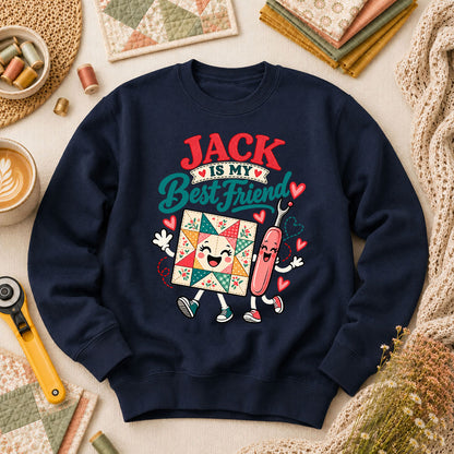 Jack Is My Best Friend Seam Ripper Long Sleeve - Navy