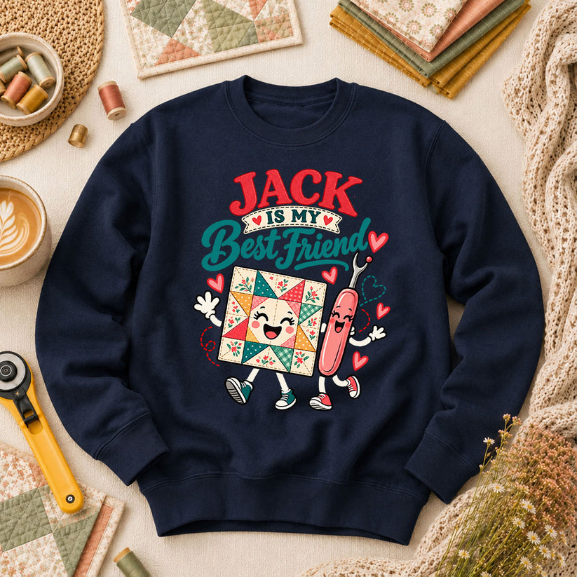 Jack Is My Best Friend Seam Ripper Long Sleeve - Navy