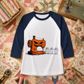 Jack-O-Sewing Machine Chasing Ghosts Raglan Sleeve