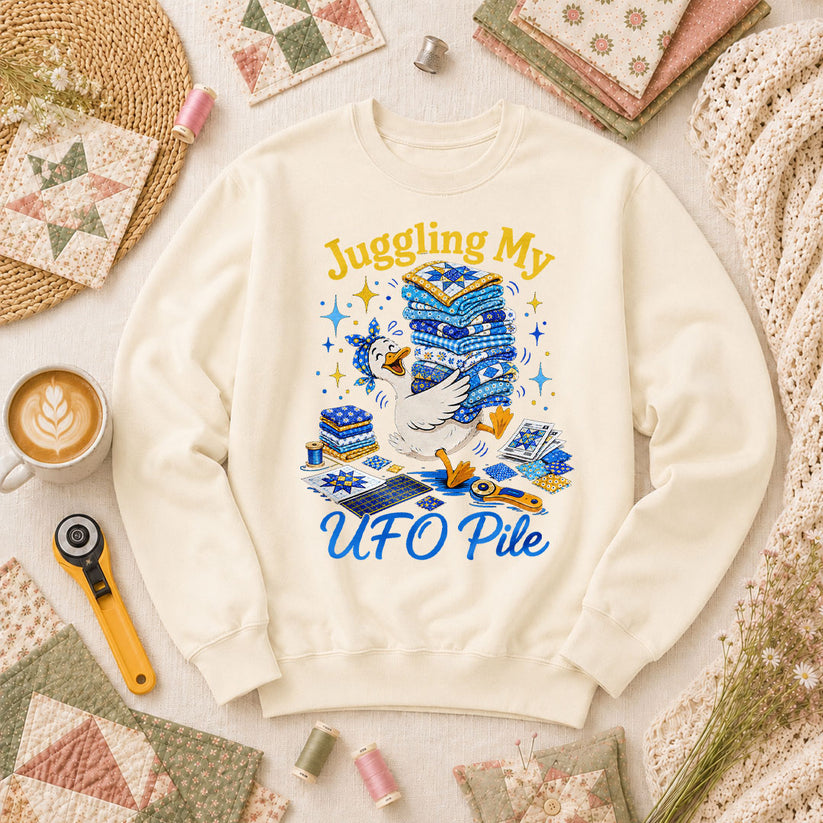 Juggling My UFO Pile Long Sleeve - Natural