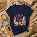 Just A Girl Who Loves Fabrics Women's V-Neck