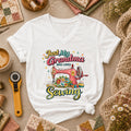 Just My Grandma Who Loves Sewing Women's V-Neck