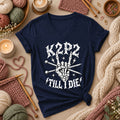 K2P2 Till I Die Skeleton Hand Women's V-Neck