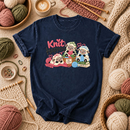 Knit Happens Cute Sheep T-Shirt