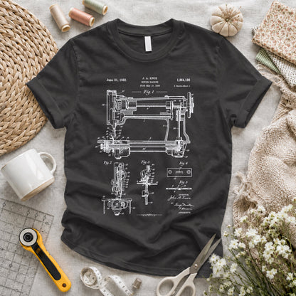 Knox 1932 Sewing Machine Patent T-shirt