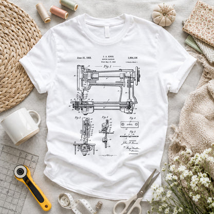 Knox 1932 Sewing Machine Patent T-shirt