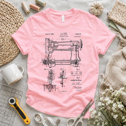 Knox 1932 Sewing Machine Patent T-shirt