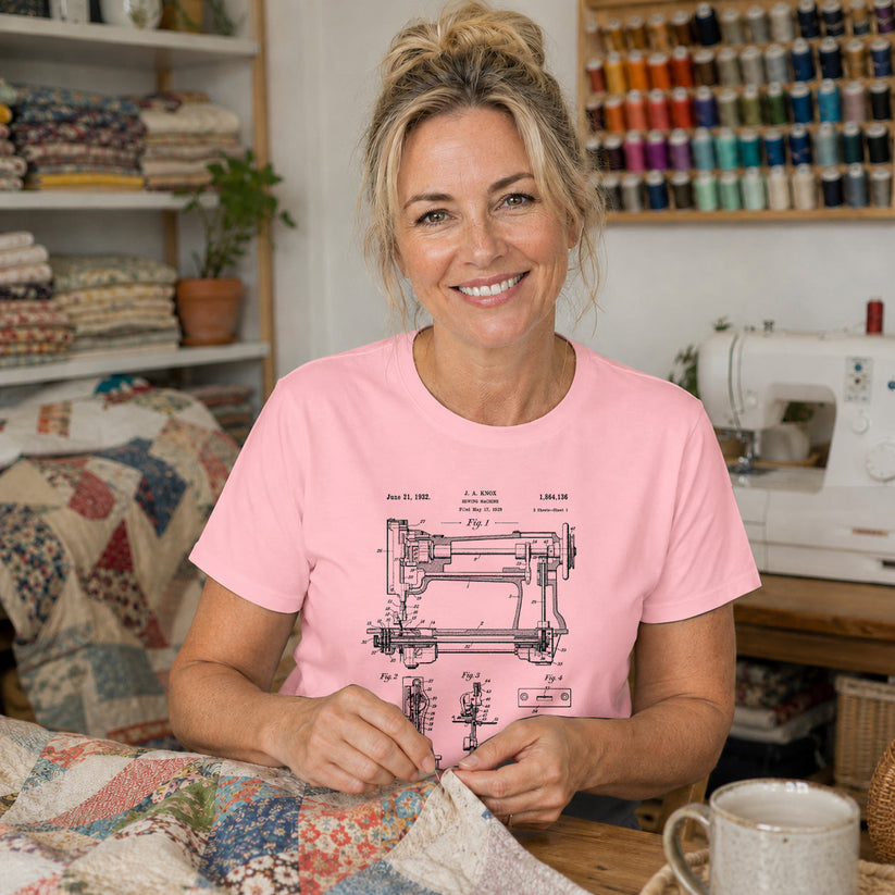Knox 1932 Sewing Machine Patent T-shirt