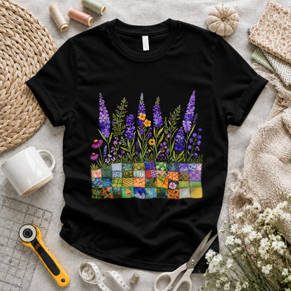 Lavender Patchwork Pots T-shirt