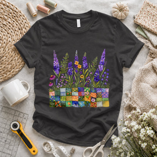 Lavender Patchwork Pots T-shirt