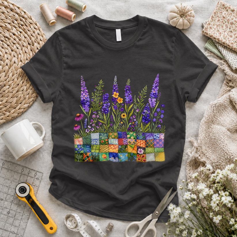 Lavender Patchwork Pots T-shirt