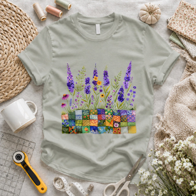 Lavender Patchwork Pots T-shirt