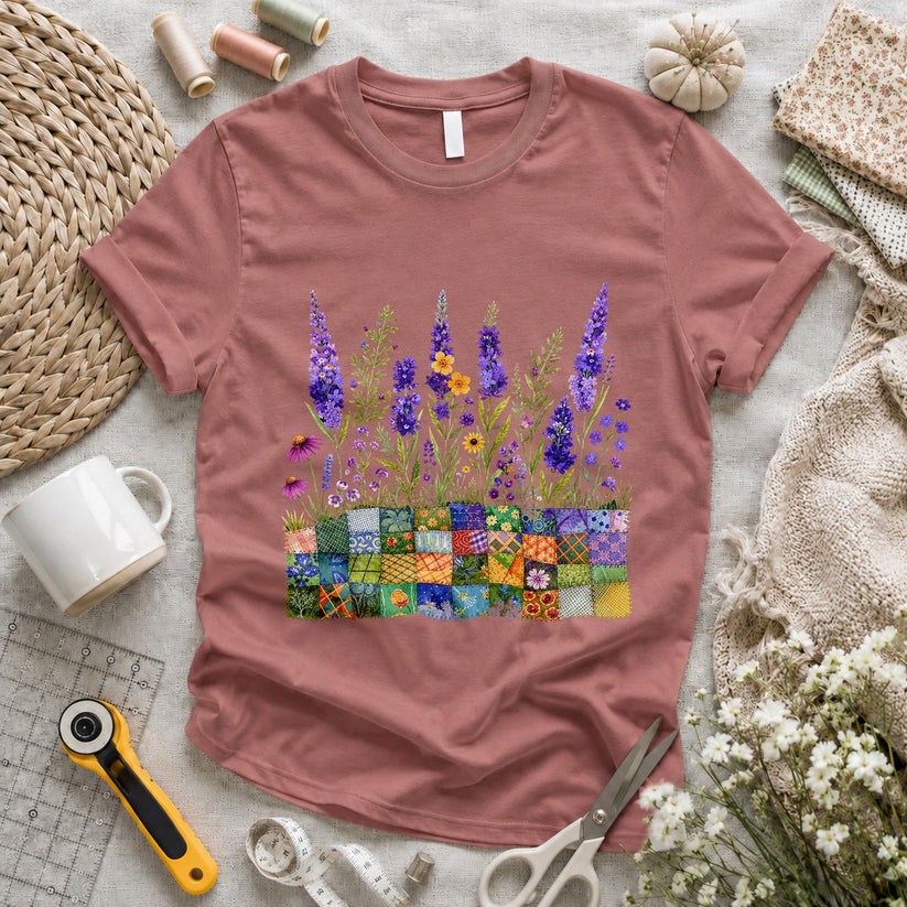 Lavender Patchwork Pots T-shirt