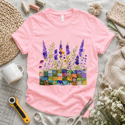 Lavender Patchwork Pots T-shirt