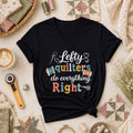 Lefty Quilters Do Everything Right Women's V-Neck