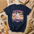 Life Is Short Quilt More Cat Kitten T-Shirt