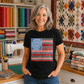 Life Liberty and the Pursuit of Quilting Founding Fathers Tee | 1776 Patriotic Quilter Humor T-Shirt