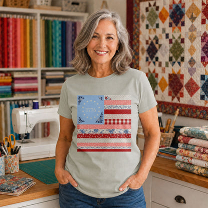 Life Liberty Pursuit of Quilting Founding Fathers - Black view 5