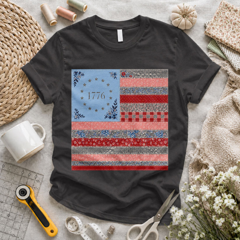 Life Liberty Pursuit of Quilting Founding Fathers - Pink view 3