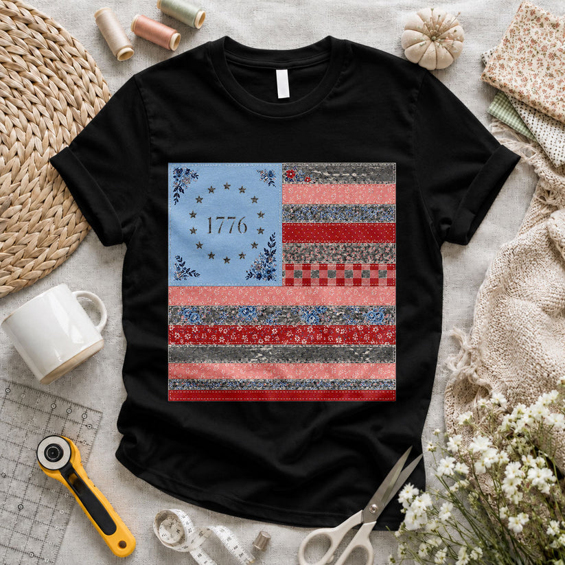 Life Liberty Pursuit of Quilting Founding Fathers - Pink view 4