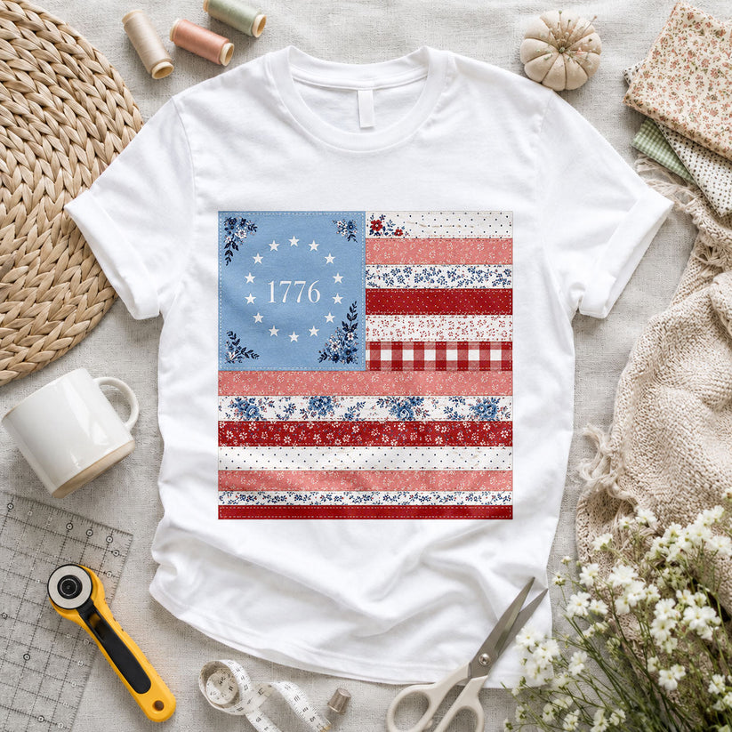 Life Liberty Pursuit of Quilting Founding Fathers - Pink view 6