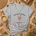 Life Seams Better When I'm Quilting Women's V-Neck