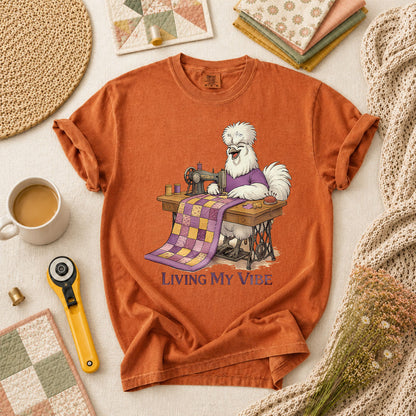 Living My Vibe Quilter T-Shirt - Yam