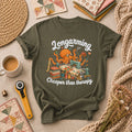 Longarming Cheaper Than Therapy Octopus Quilter T-Shirt
