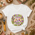 Look Ma I'm Quilting Patchwork Quilting Club Women's V-Neck