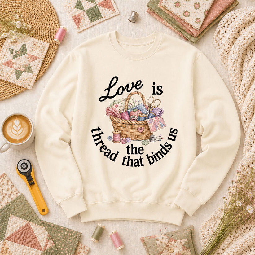Love Is The Thread That Binds Us Long Sleeve - Natural