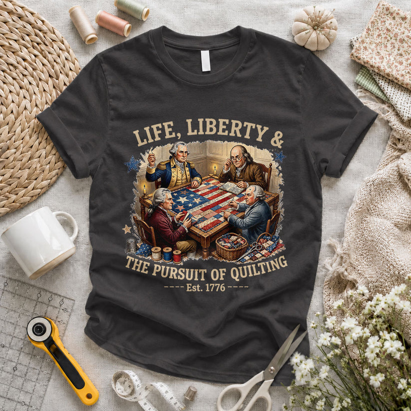 Love Sewing Machine American Flag Patriotic - Pink view 3