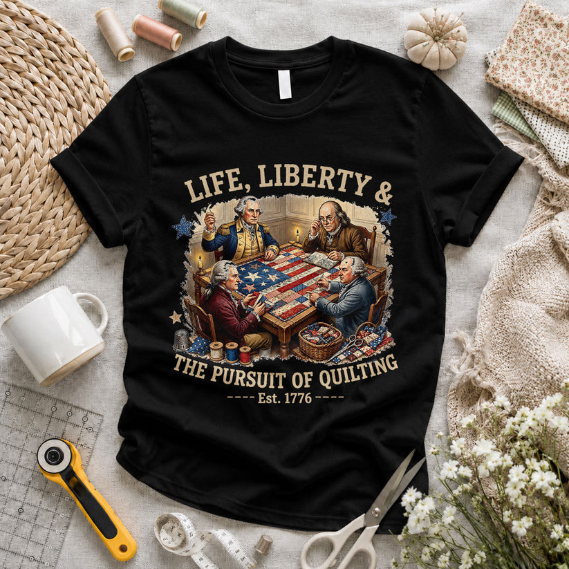Love Sewing Machine American Flag Patriotic - Pink view 4