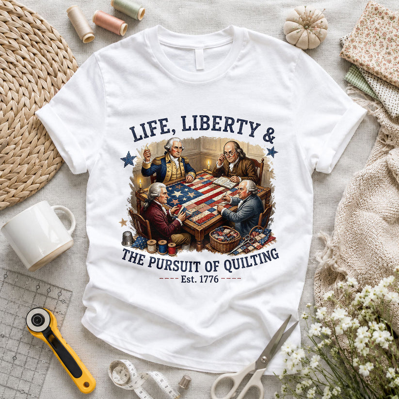 Love Sewing Machine American Flag Patriotic - Pink view 6